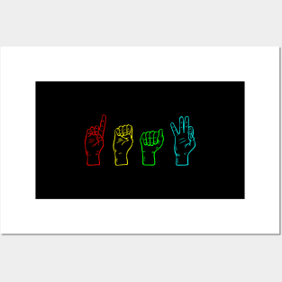 Deaf Sign Language Introduced By American Deaf Association Posters and Art